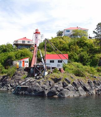 General view of Nootka Lighthouse, 2009.; Kraig Anderson - lighthousefriends.com