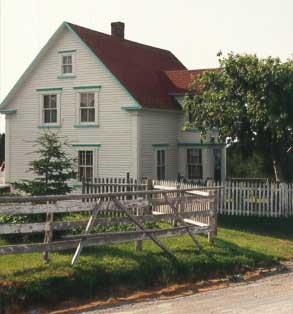 View of front and left facade, Butler Property, Cupids.; HFNL 2005