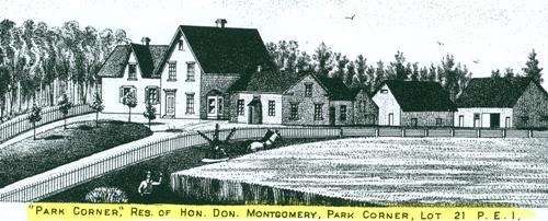 "Park Corner"; Meacham's 1880 Atlas