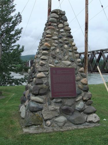 Telegraph Trail, Bridge Trail Marker; Cariboo Regional District, 2014