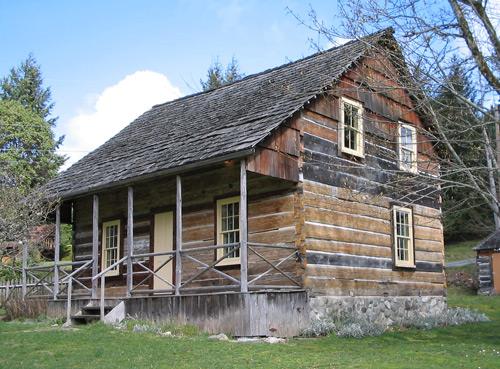 1589 Millstream Road, Caleb Pike House, front, 2008; District of Highlands, 2008