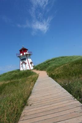 General view of Covehead Harbour Lighthouse, one of the most photographed lighthouses in Prince Edward Island; Parks Canada Agency | Agence Parcs Canada