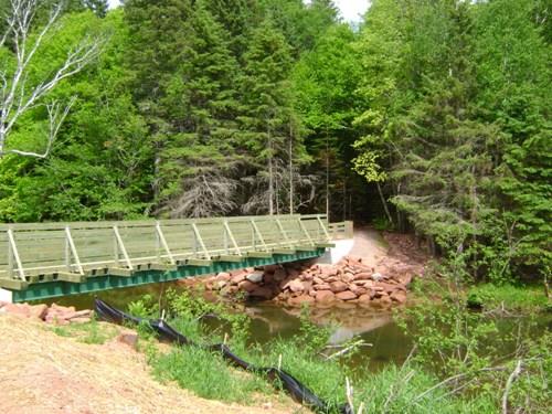 Footbridge over West River; Province of PEI, C. Stewart, 2015
