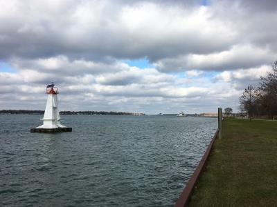 General view of Walpole Island Lower A32 Lighthouse; Walpole Island First Nation \ Première Nation Walpole Island, E. Thomas, 2016.
