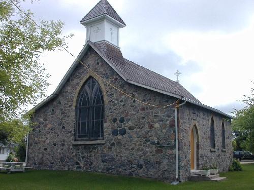 Front view of Christ Anglican Church.; Government of Saskatchewan, Brett Quiring, 2004