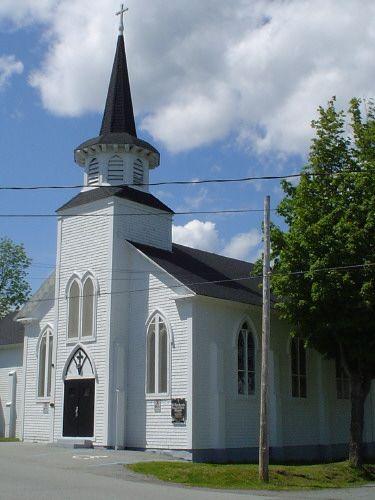 St. Norbert's Church, Old Town Lunenburg, front façade, 2004; Heritage Division, NS Dept. of Tourism, Culture and Heritage, 2004