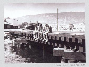 CN Railway Bridge; Penticton Museum, c.1960