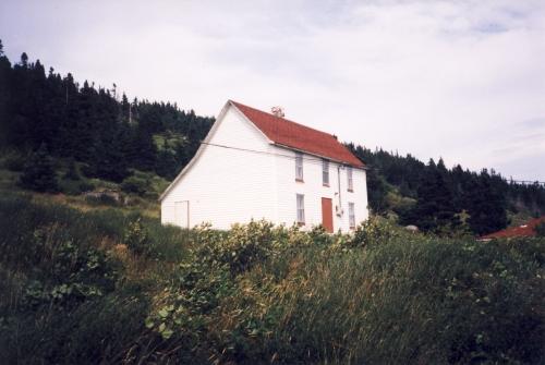 Exterior view of front and side facade, Mary Boland House, Calvert, NL.; HFNL 2007
