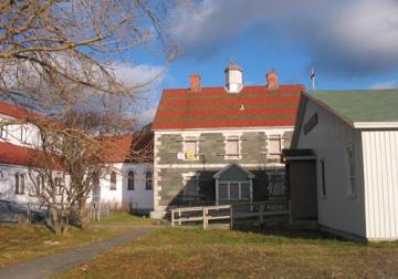 View of rear facade showing the convent and its associated ecclesiastical buildings.  Photo taken November 29, 2006.; Christopher J Newhook 2006/ HFNL 2006