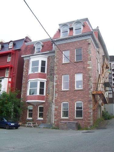 Rear facade of Devon House, 059 Duckworth Street, St. John's, NL.  Photo taken July 2006.; HFNL/ Deborah O'Rielly 2006.