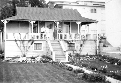 Exterior view of the Hamersley Gardener's Cottage; North Vancouver Museum and Archives, 7957