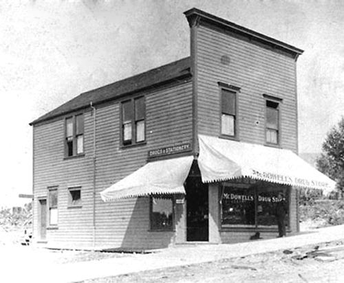 Historic exterior view of the Beasley Block; North Vancouver Museum and Archives, 286