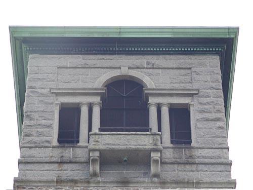 Dingle Tower, Halifax, north window detail, 2004; Halifax Regional Municipality, 2004