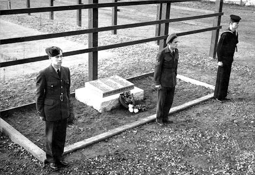 Image 3: Dedication of the Burnaby South High School Memorial Tennis Courts and Cenotaph, November 10, 1948.; Burnaby South High School Alumni Association Collection