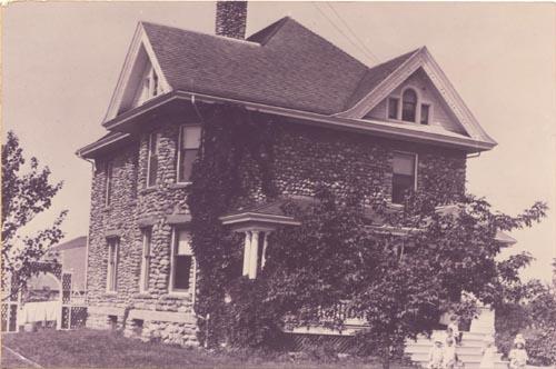 Showing front and side elevations; MacNaught History Centre and Archives