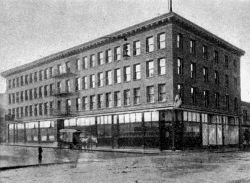 Exterior view of the Hotel Winters, c. 1908; Dominion Illustrating Company, "Greater Vancouver Illustrated" c.1908