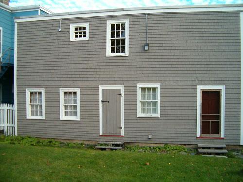 Quaker House, Dartmouth, rear elevation, 2004; Heritage Division, NS Dept. Tourism, Culture and Heritage