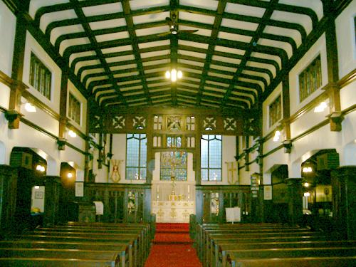 Interior view of St. Helen's Anglican Church, 2004; Don Luxton and Associates, 2004