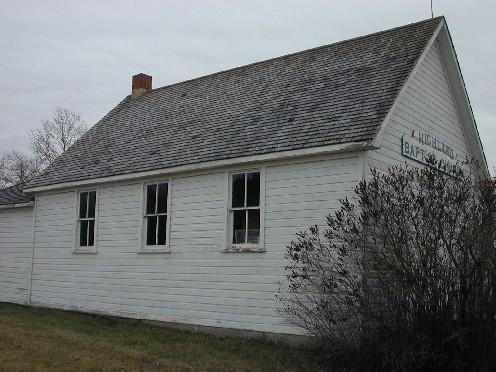 Highland Baptist Church, Front elevation, 2004; Government of Saskatchewan, Brett Quiring, 2004