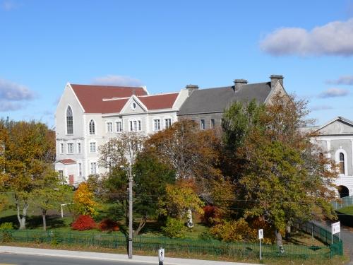 View of St. Bon's College, amongst its other related, ecclesiastical buildings.  Photo taken looking west, October 26, 2007.; Deborah O'Rielly/ HFNL 2007