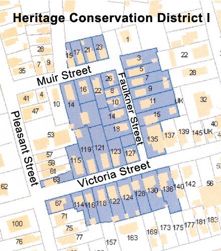 Map of Heritage Conservation District I, Truro, 2004; Courtesy of the Town of Truro