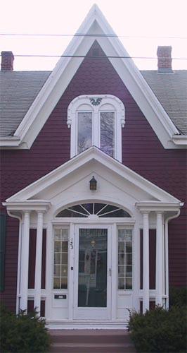 Parish School - west elevation detail; MacNaught History Centre and Archives, 2003