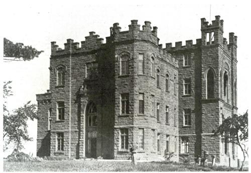 Mary's Home School and residence for the Sisters of Charity at the corner of Mountain Road and Archibald Street circa 1910.; Moncton Museum