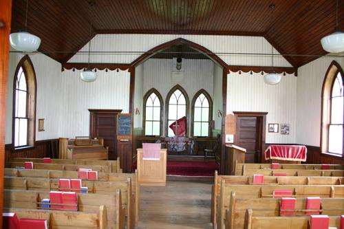 Interior View of St. Paul's Anglican Church, Baie St. Paul, 2004; Historic Resources Branch, Manitoba Culture, Heritage, Tourism and Sport, 2004