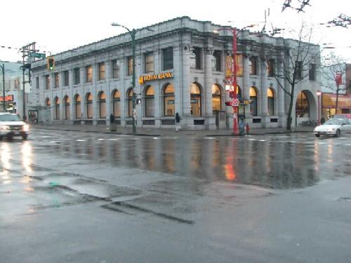 Exterior view of the Royal Bank of Canada; City of Vancouver, 2004