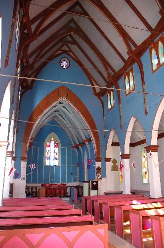 View of nave and chancel.; Government of Saskatchewan, Calvin Fehr, 2004.