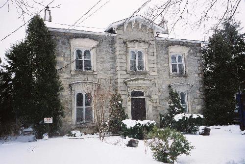Front view of Exterior in winter.; Betty Lou Clark