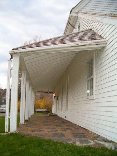 Looking down front porch, Scott Manor House, Bedford, 2005; Heritage Division, NS Dept. Tourism, Culture and Heritage, 2005