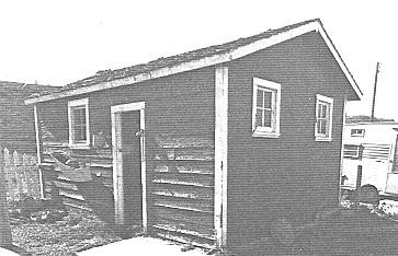 General view of the front and side façades of the Coal Shed, 1992.; Department of Public Works / Ministère des Travaux publics, (A & E Services--CPS, WRO), 1992.