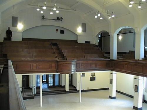 Interior view of the building, featuring Convocation Hall, 2003.; Government of Saskatchewan, Bernie Flaman, 2003.