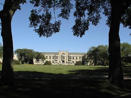 View of the building in its prominent location at the head of; Government of Saskatchewan, Bernie Flaman, 2002
