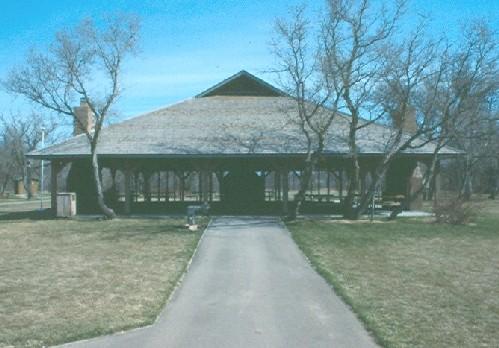 Front elevation of Hall, 1991.; Government of Saskatchewan, Frank Korvemaker, 1991