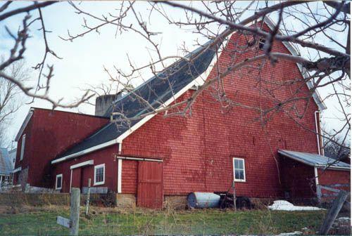Side Perspective, GowanBrae Barn, Grand Pre, 1988; Heritage Division, Nova Scotia Department of Tourism, Culture and Heritage, 1988