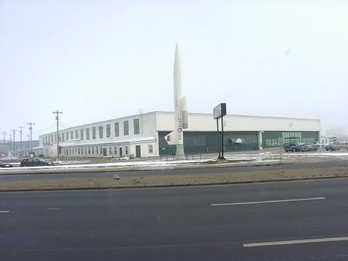 View of Hangar #14 from across Kingsway Avenue (November 2004); Alberta Culture and Community Spirit, Historic Resources Management Branch, 2004