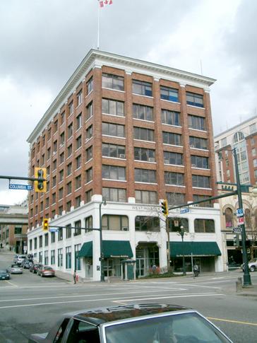 Exterior view of the Westminster Trust Building, 2004; City of New Westminster, 2004