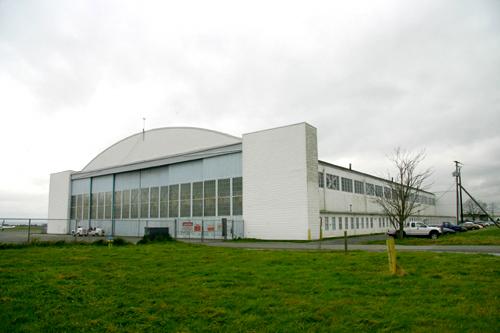 Exterior view of the Hangar at Boundary Bay Airport; Corporation of Delta