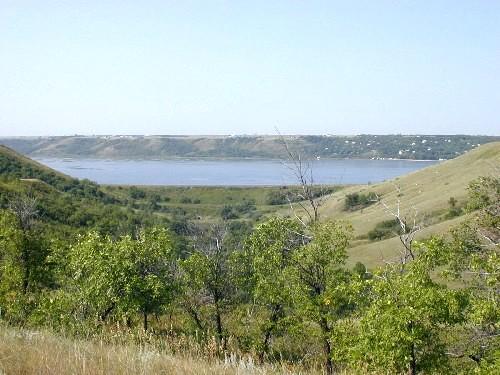 View west from post toward Last Mountain Lake, 2004.; Government of Saskatchewan, Marvin Thomas, 2004.