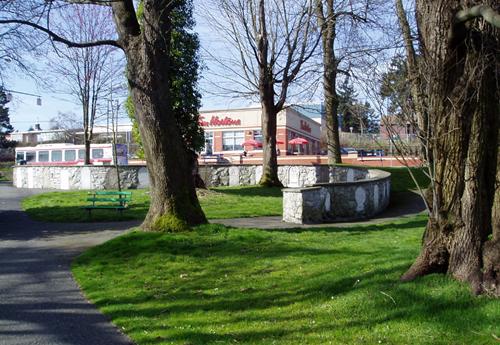 Exterior view of the Pioneer Cemetery Park; City of Nanaimo, Christine Meutzner, 2005