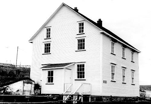 Exterior photo of Tilley House, Elliston, NL, circa 1995.; HFNL 2005.