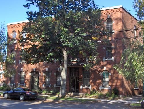 Showing south west elevation - 124 Prince on the left; City of Charlottetown, Natalie Munn, 2005