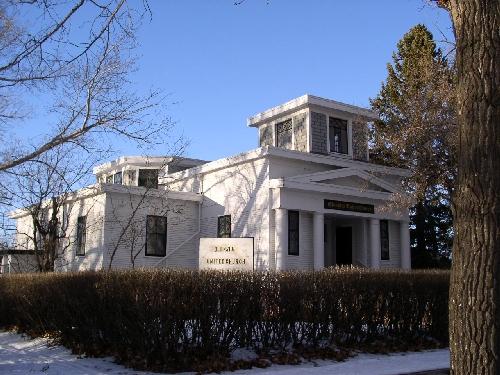 Looking north-west with view of octagonal skylight, 2004.; Government of Saskatchewan, Jennifer Bisson, 2003.