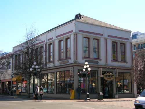 Exterior view 1239-1241 Government Street; City of Victoria, Berdine J. Jonker, 2005.