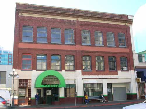 Exterior view of the Mable Carriage Works; City of Victoria, Berdine J. Jonker, 2005.