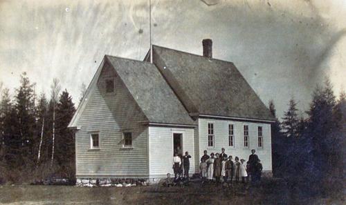 The Tankville School served the citizens of Irishtown, north of Moncton's City limits when this photo was taken, and remained an active school until 1967.; Moncton Museum