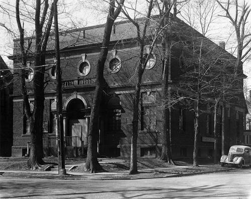 This photo, which was taken after renovations were completed in 1940, demonstrates how little has changed on the exterior of the Masonic Temple over the years.; Moncton Museum