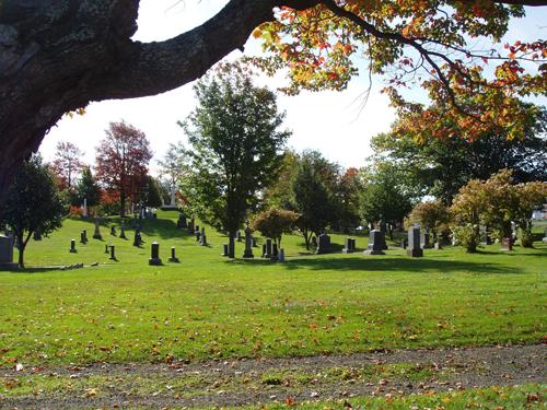 Elmwood Cemetery in 2004 looking south.; Moncton Museum